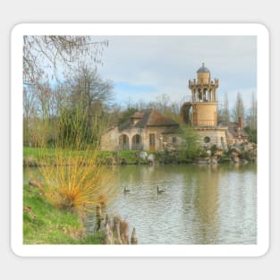 Marlborough Tower from across the lake Sticker